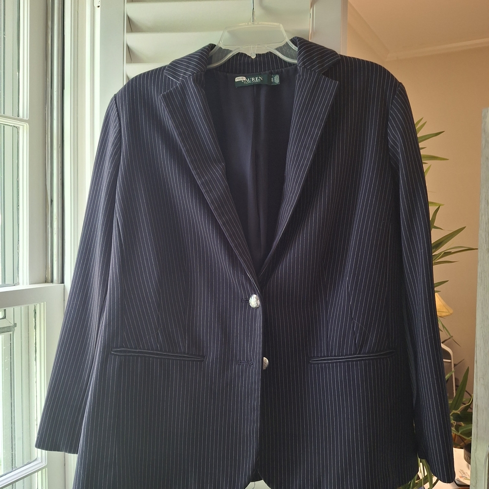 Ralph Lauren Midnight Pinstripe Jacket